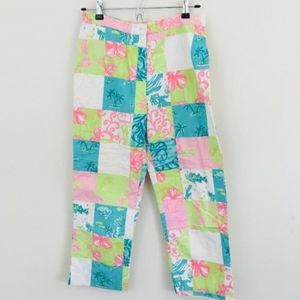 Lilly Pulitzer patchwork quilt pants size 6